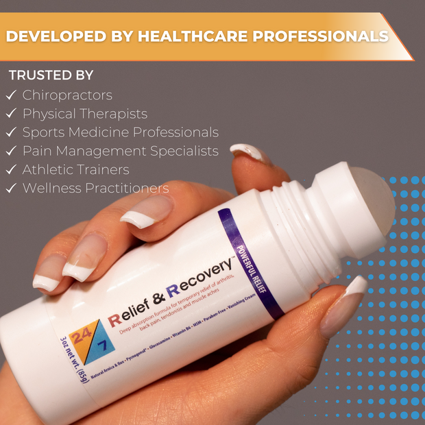 24/7 Relief & Recovery Case of 12- 3 OZ Roll-On Pain Cream