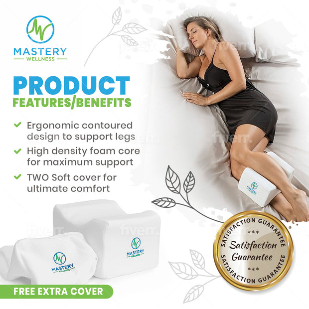 Orthopedic Memory Foam Knee Pillow